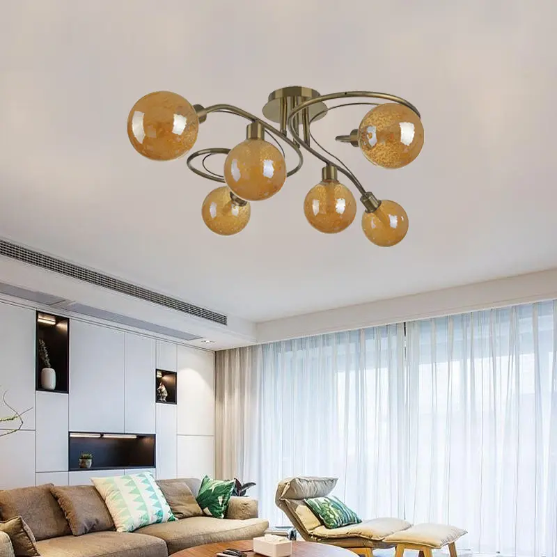 Люстра потолочная Brille галогенная G9 40W AB (LK-694C/6) - фото 7