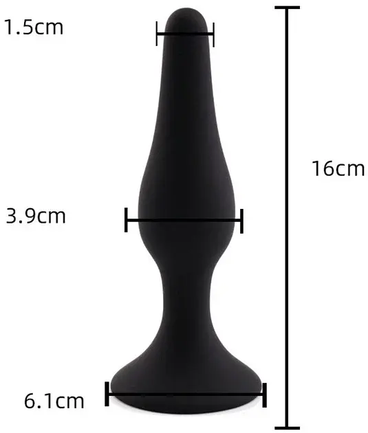 Анальная пробка I’MCUM Black Button размер XL из медицинского силикона Черная (7970379617697) (IM-BBPlug_XL) - фото 5