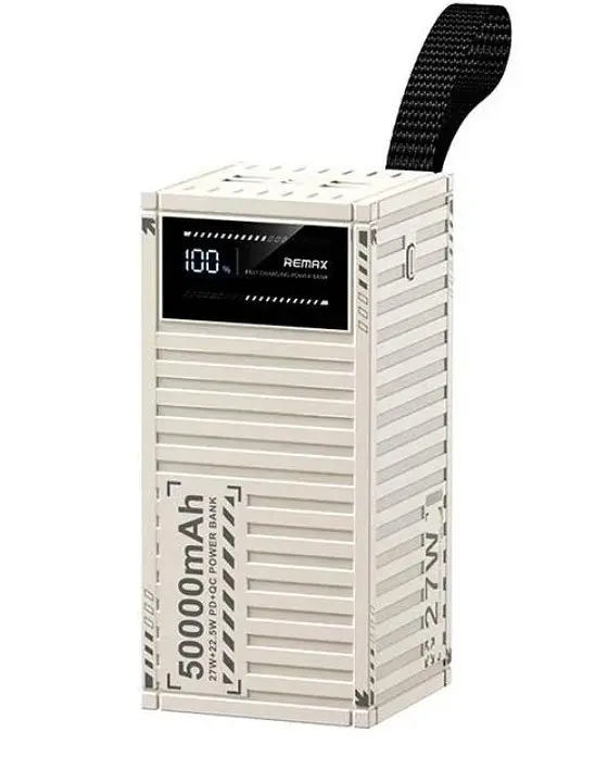 Портативная батарея Remax RPP-161 50000mAh Power Bank PD+QC 27W+22.5W White