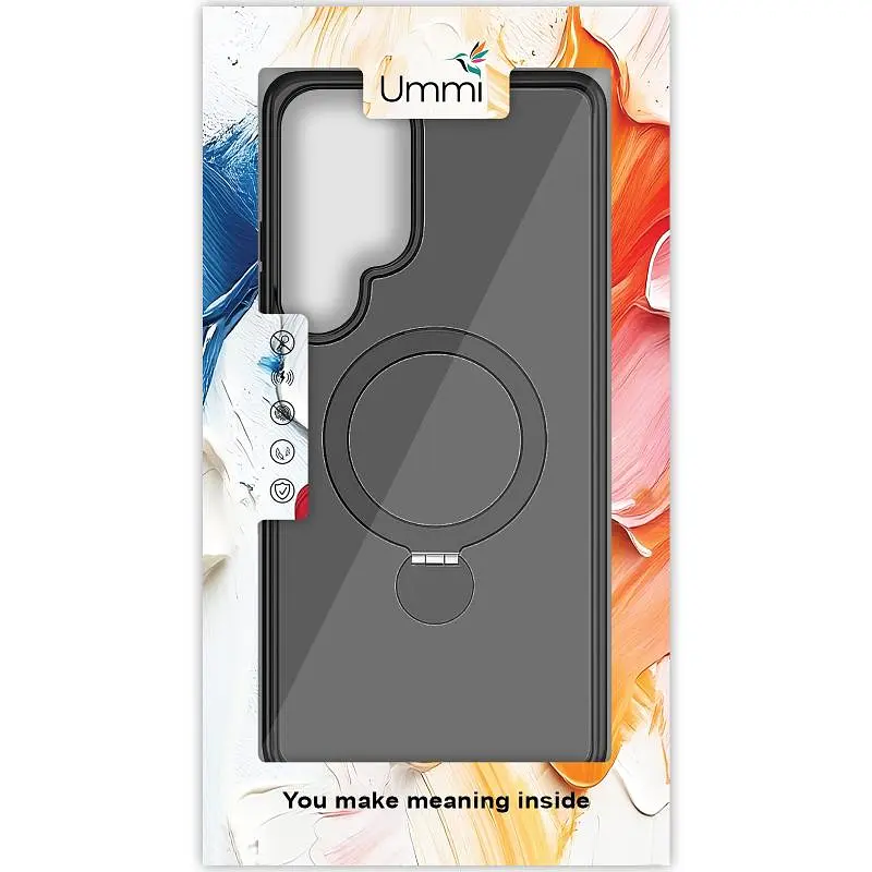 Чехол Ummi Colorful with MagSafe HQ Ring для Samsung Galaxy S24 Ultra Black - фото 3