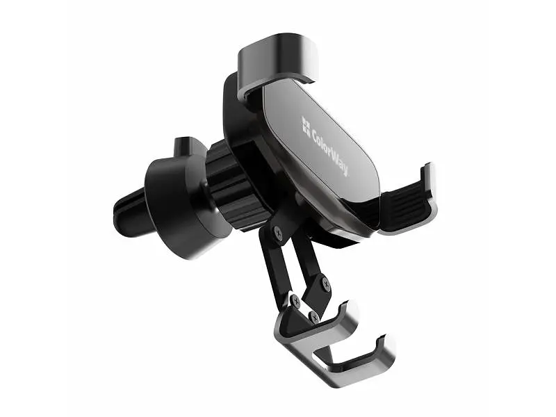 Автомобільний тримач для смартфона ColorWay Gravity Mechanical Car Mount Black (CW-CHG18-BK) - фото 4