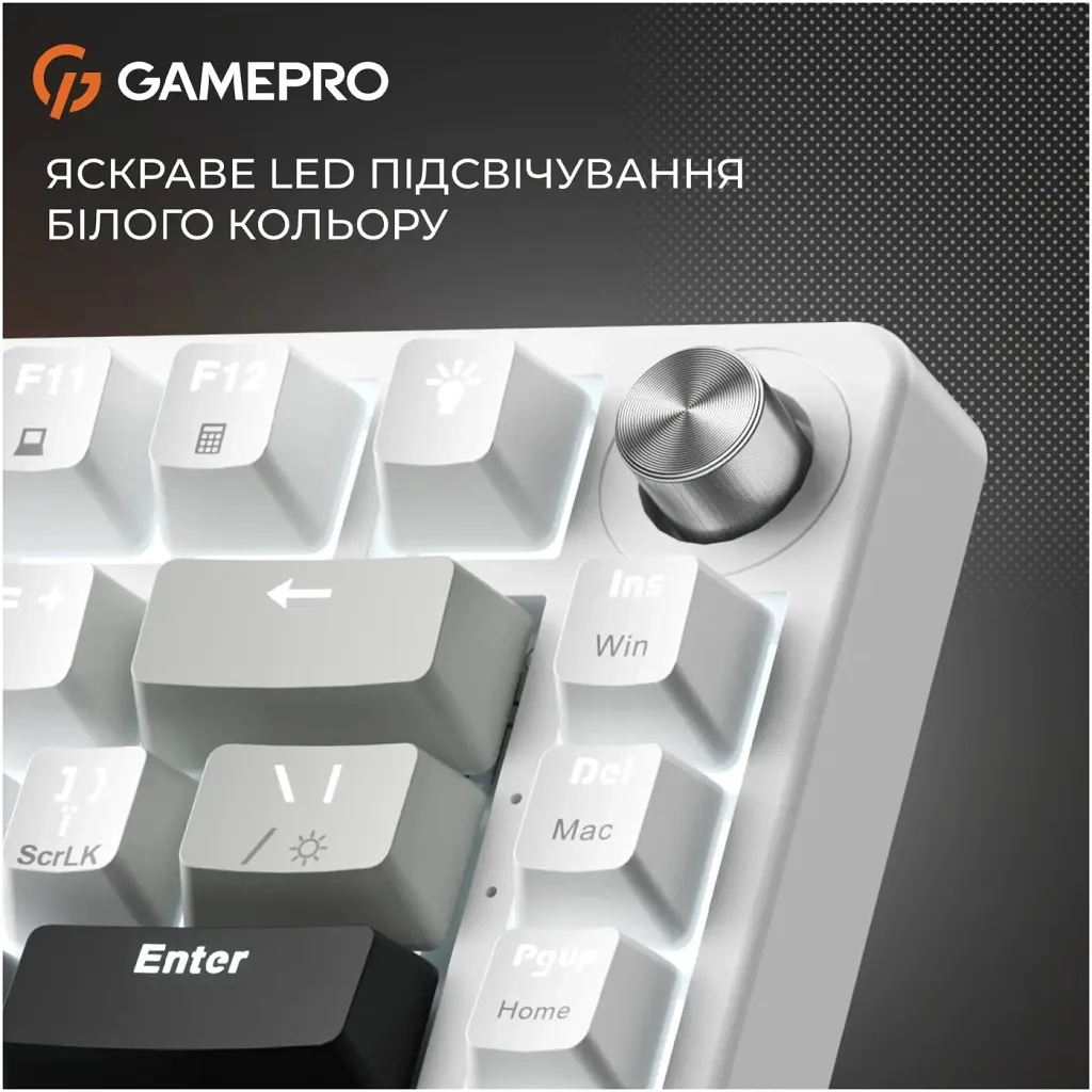 Клавіатура GamePro Genesis Silverlight MK126 USB UA Grey (MK126) - фото 7
