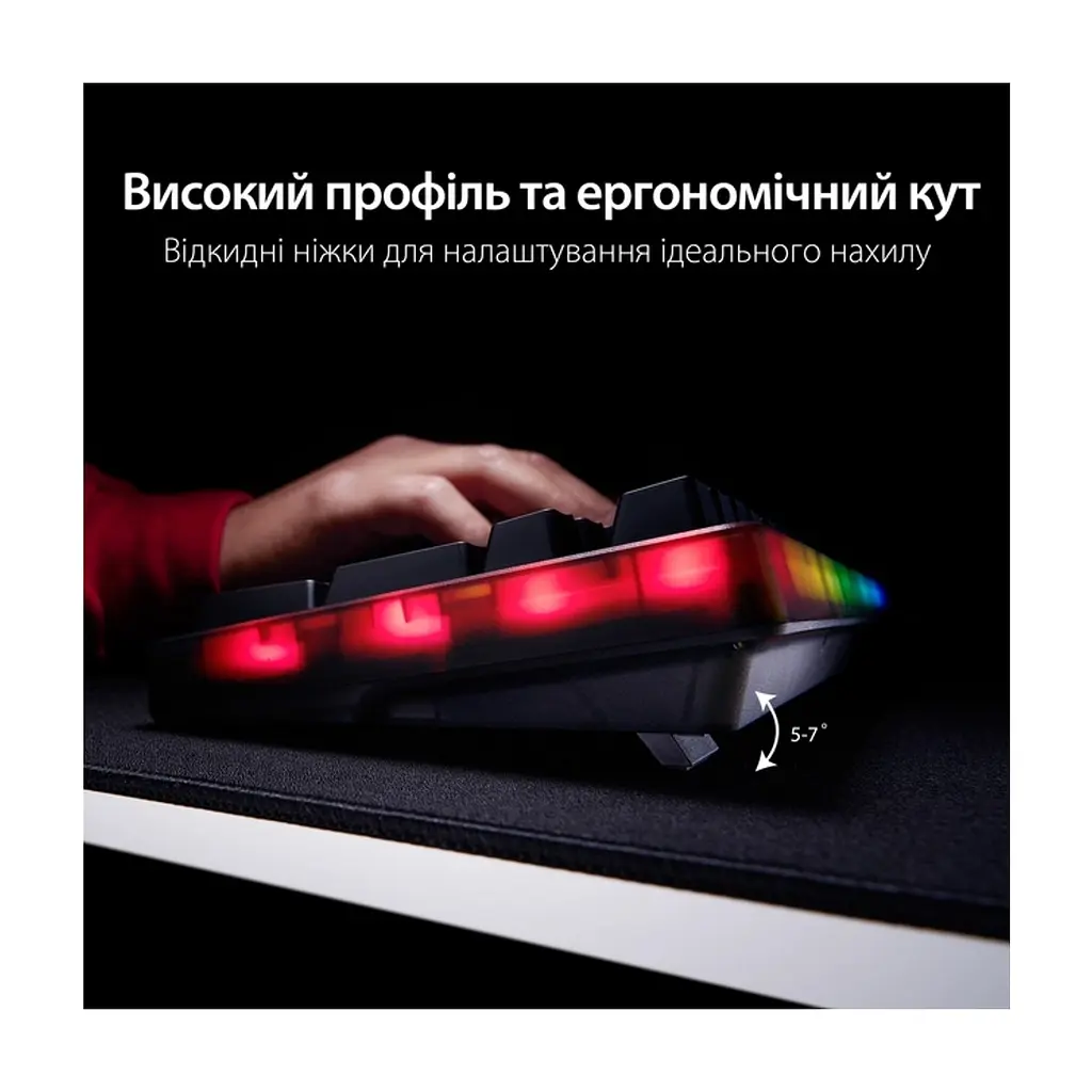 Клавіатура HyperX Origins 2 1800 HX Red USB UA Black (B4QS4AA) - фото 8