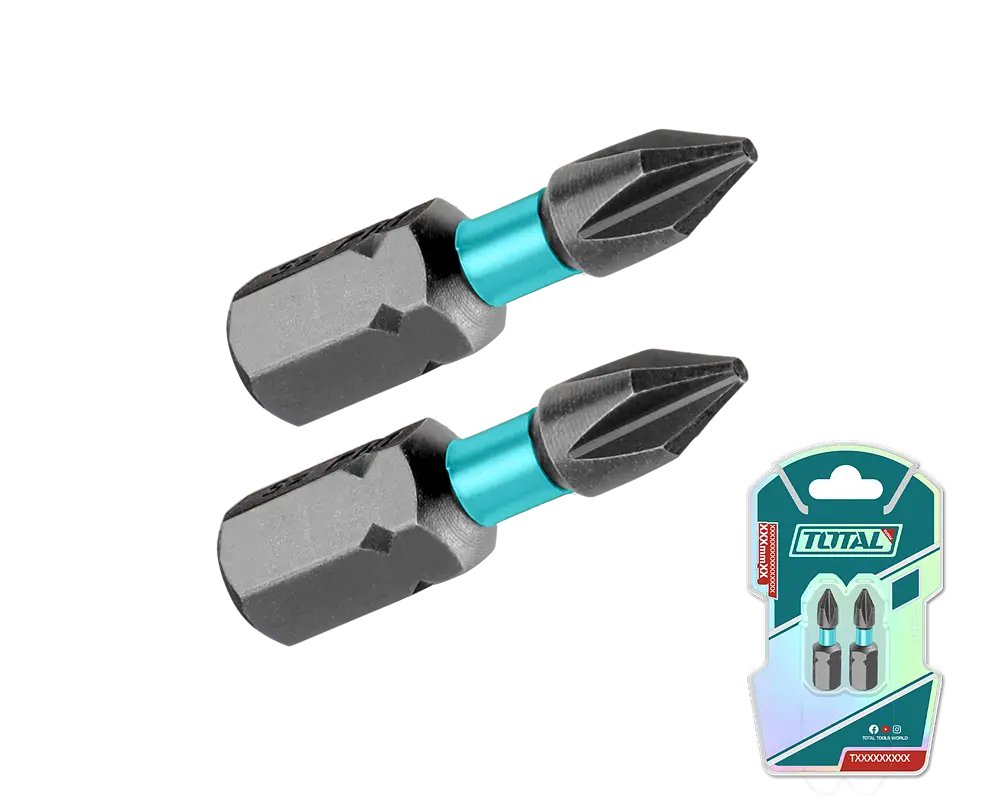 Викрутні насадки TOTAL TACIM71PH225, PH2, 25 мм, 2шт. (7090271)