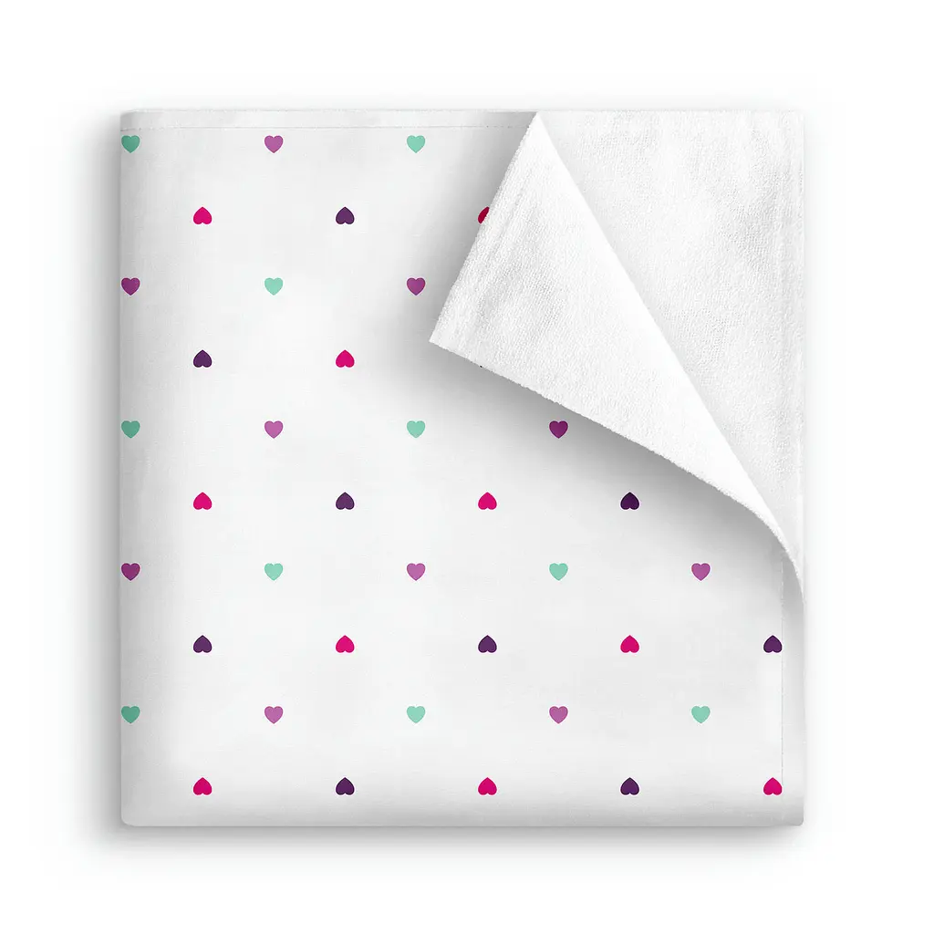 Багаторазова непромокаюча пелюшка 70х120 PLAYFUL HEARTS COSAS (4822052444306)