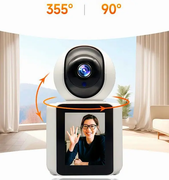 IP WiFi видеоняня Video Calling Camera V3 1080p, поворотная смарт камера - фото 3