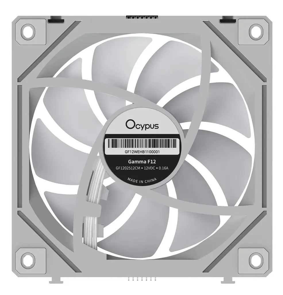 Вентилятор Ocypus GAMMA F12 ARGB Reverse Blade White (GAMMA-F12-WH1AM01U-GL) - фото 3