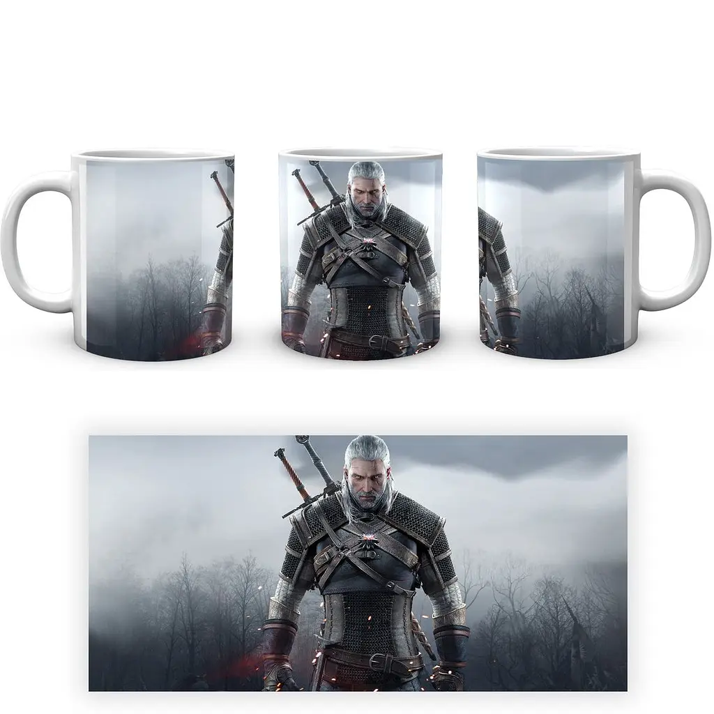 Кухоль GeekLand The Witcher Відьмак Геральт TW 002.022 330 мл білий - фото 4