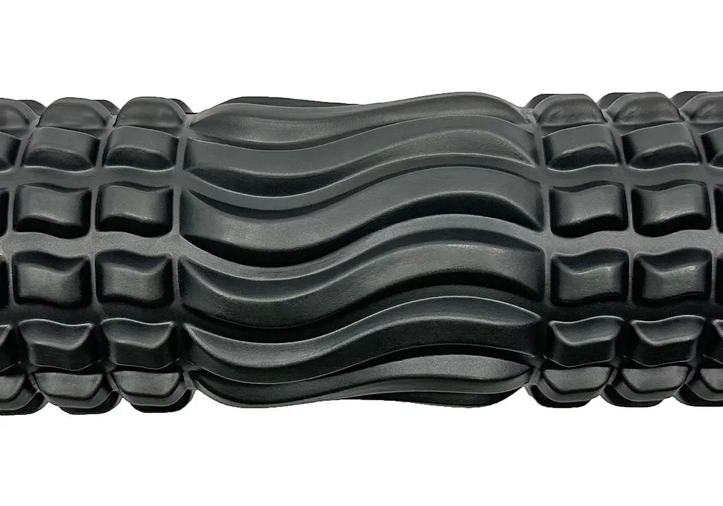 Масажний ролик EasyFit Wavyspines 33 см Чорний (EF-3701-Bk) - фото 2