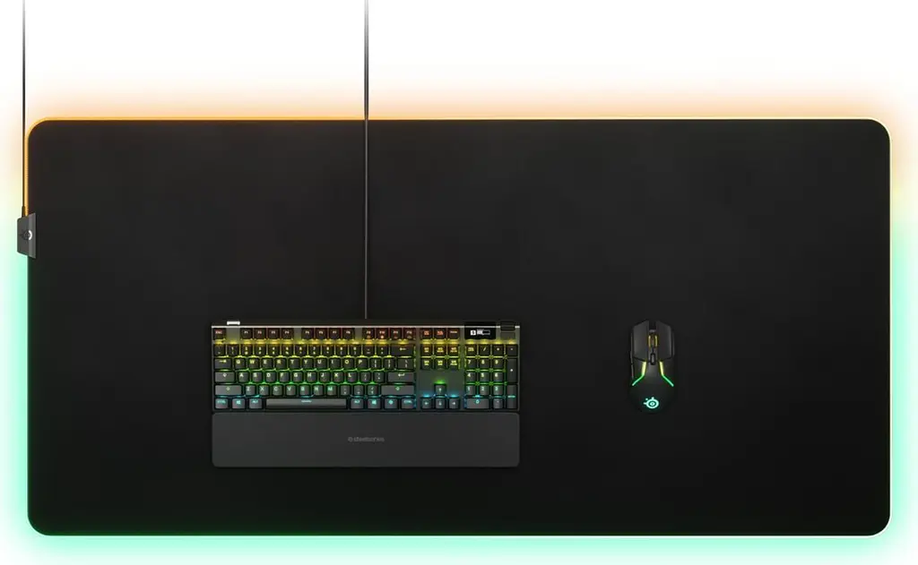 Ігрова поверхня SteelSeries QcK Prism Cloth 3XL ETAIL RGB 1200x590x4мм (63512) - фото 5