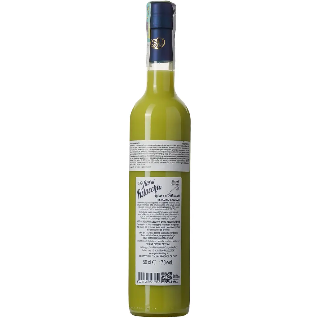 Лікер Sevico Fior Di Pistacchio Liqueur Creams Фісташки, 17%, 0,5 л - фото 2
