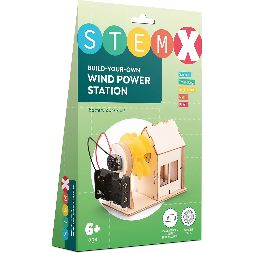 Конструктор Stem деревянный Ветряная станция (7078457) - фото 2