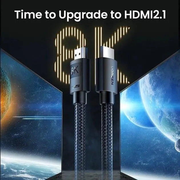 Кабель HDMI надшвидкісний 8K/60Гц UGREEN 48 Гбіт/с плетений HDR Dolby Vision HDR10 2.1 3м (HD150) - фото 5
