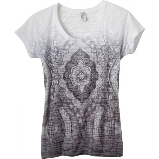 Футболка Prana Goddess Tee M Черный-белый - фото 3