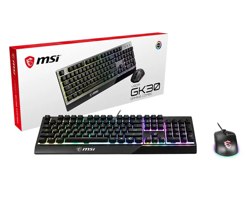 Комплект клавиатуры и мышки MSI Vigor GK-30 COMBO UA USB Black - фото 5