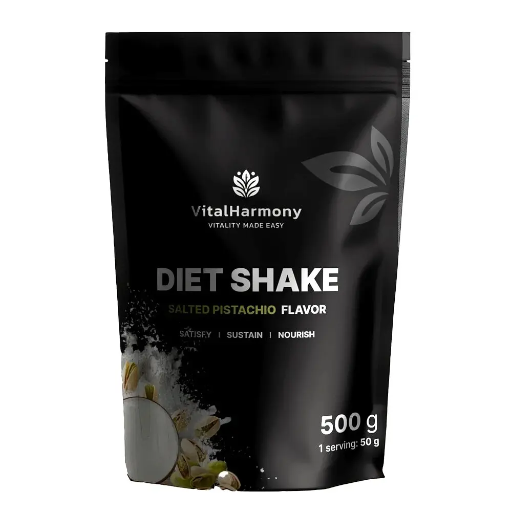 Замінник харчування VitalHarmony Diet Shake, 500 грам - Солона фісташка