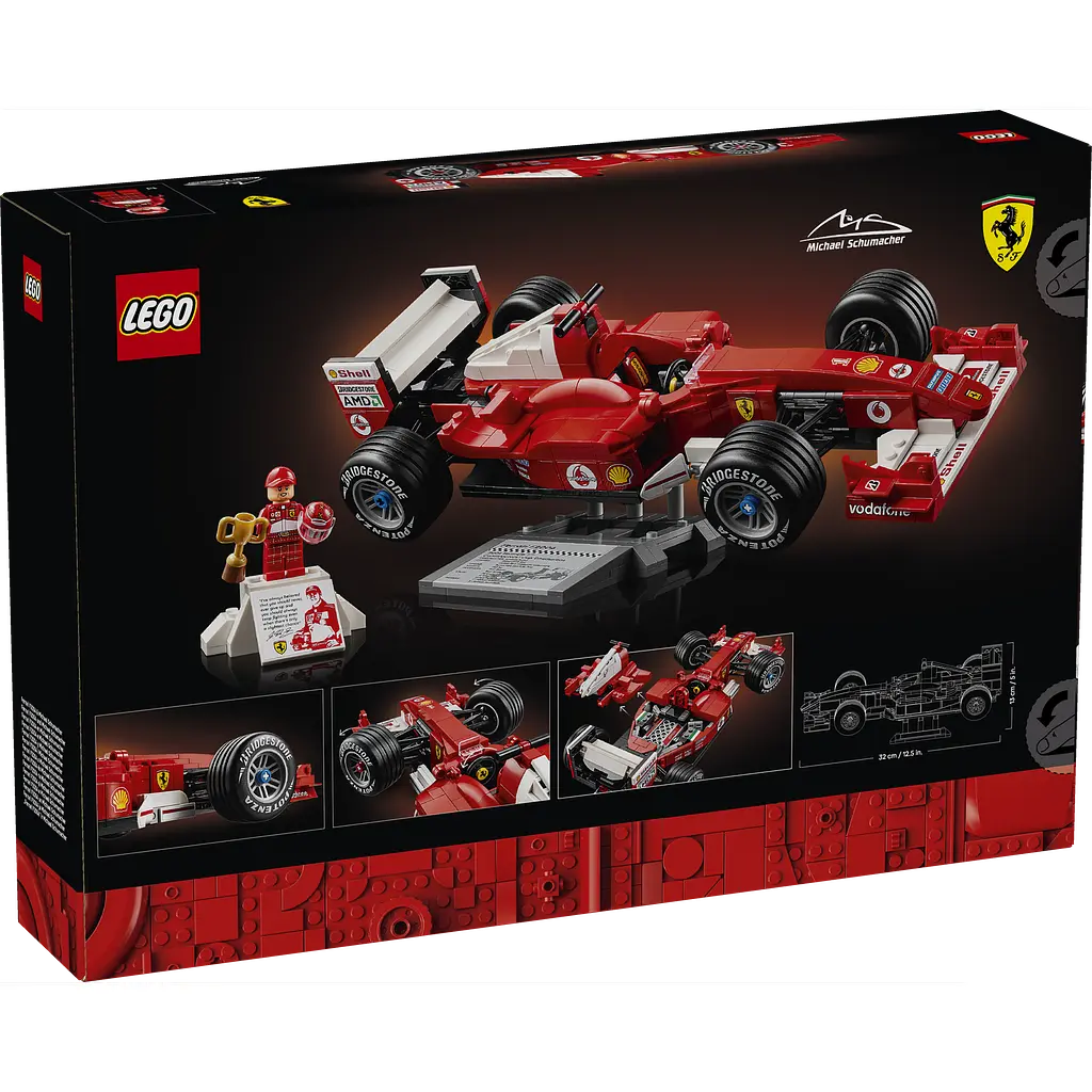 Конструктор LEGO Icons Ferrari F2004 и Михаэль Шумахер 735 деталей (11375) - фото 10