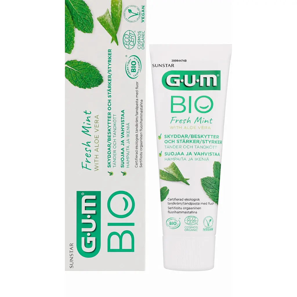 Зубна паста GUM Bio Fresh Mint With Aloe Vera 75 мл - фото 3
