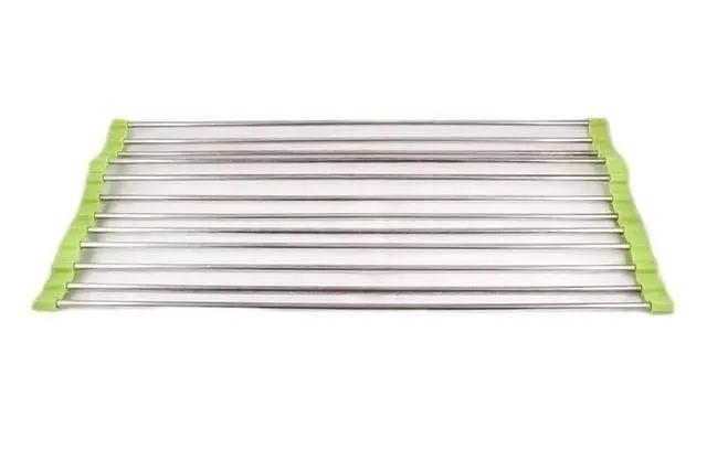 Сушарка підставка для посуду на мийку салатову 23*37 см Kitchen Drainboard - фото 6