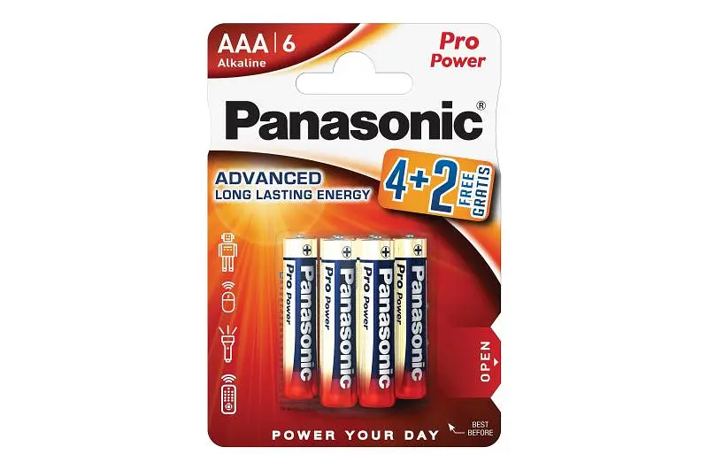 Батарейка Alkaline Pro Power Panasonic C6 LR03 6шт.