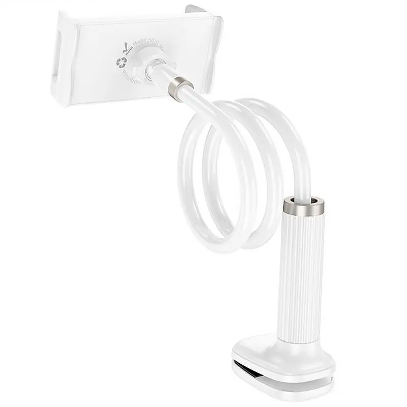 Регулируемая подставка для телефона/планшета Hoco HD10 Bamboo lazy stand White - фото 3