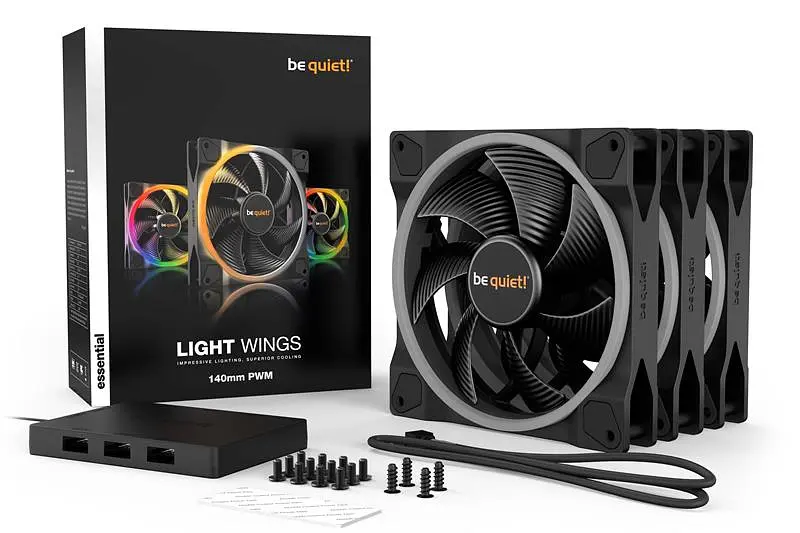 Вентилятор be quiet! Light Wings 140mm PWM Triple Pack (BL078) - фото 5