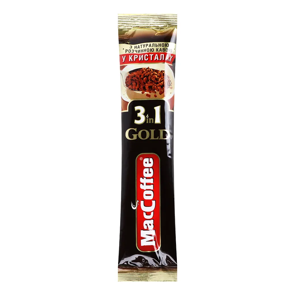 Напиток кофейный MacCoffee Gold 3 в 1, 16 г (725395) - фото 2