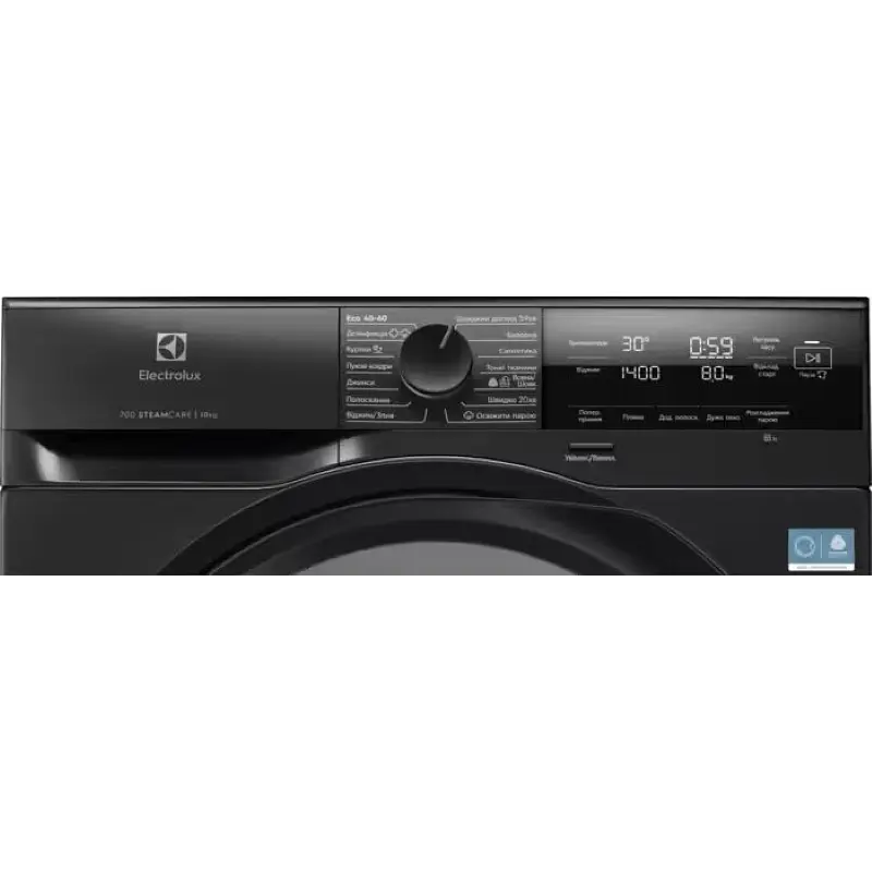 Electrolux Пральна машина Electrolux фронтальна, 10кг, 1400, A, 66см, дисплей, пара, інвертор, сріблястий темний - фото 2