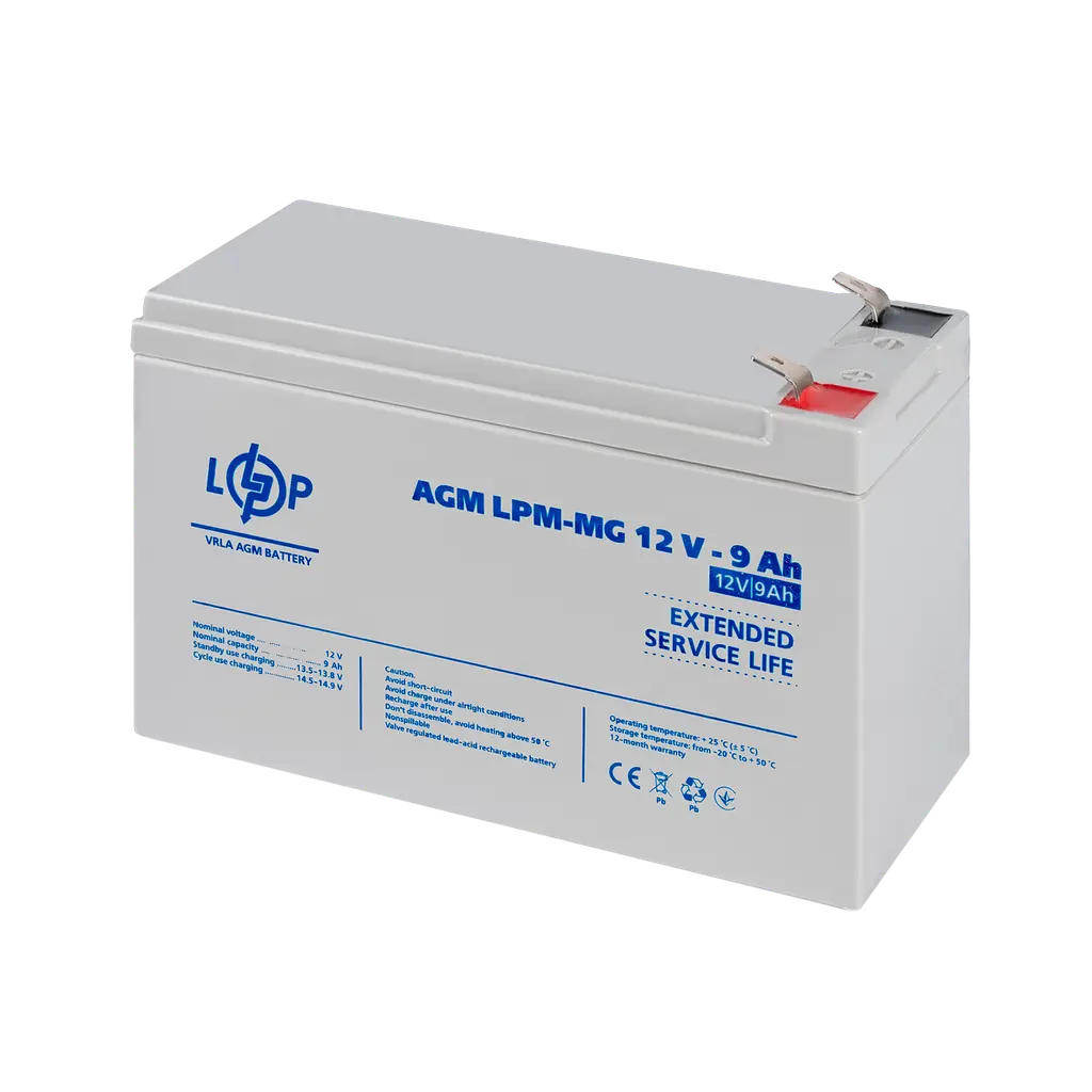 Аккумулятор мультигелевый LPM-MG 12V - 9 Ah - фото 4