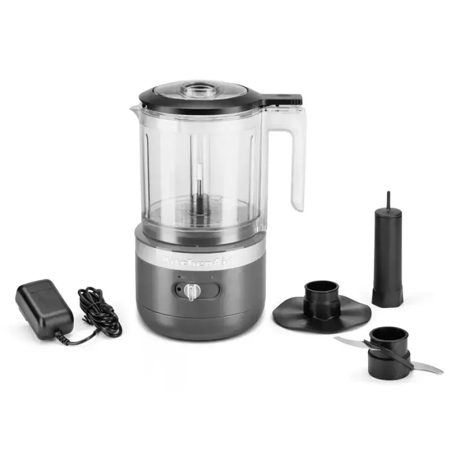 Кухонний мінікомбайн KitchenAid 5KFCB519EDG бездротовий колір сіре вугілля - фото 2