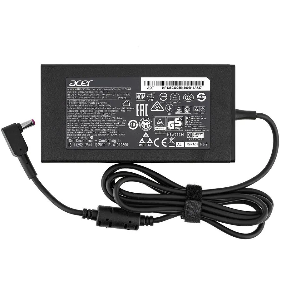 Блок живлення для ноутбука ACER 19V 7.1A 135W 5.5x1.7мм чорний - фото 2