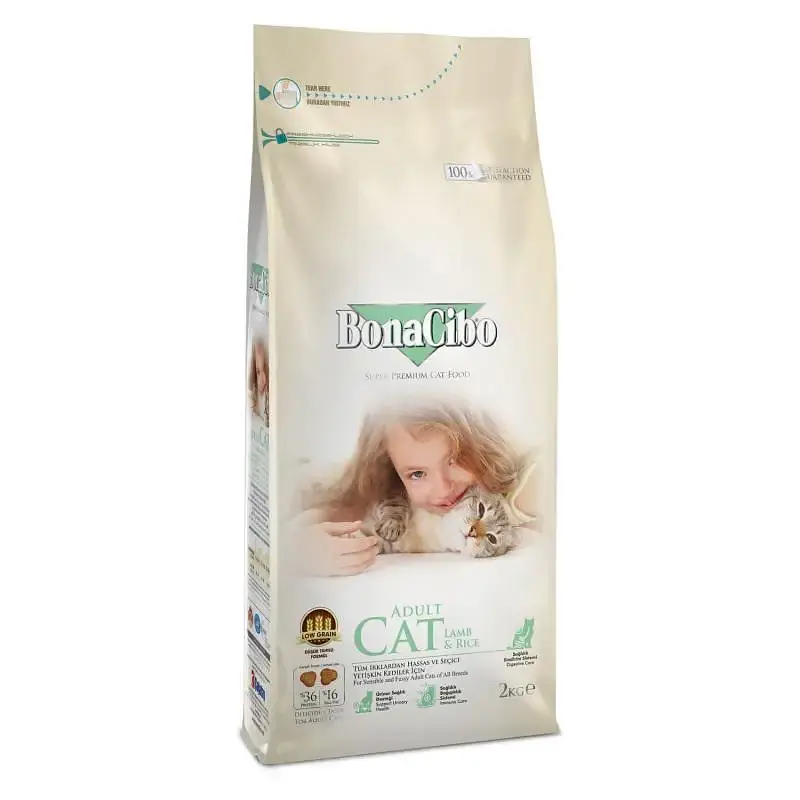 Сухий корм для котів BonaCibo Adult Cat Lamb & Rice з ягнятком та рисом 2 кг BC406120