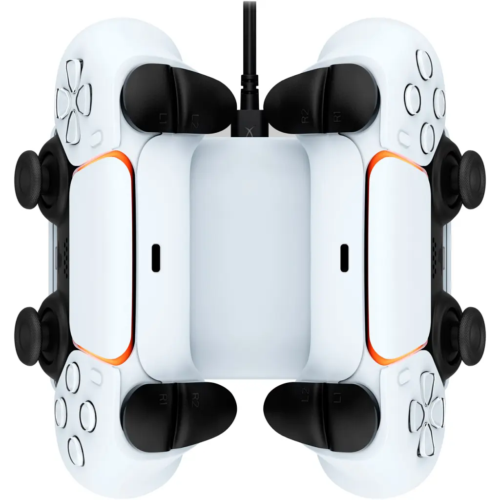Зарядний пристрій HyperX ChargePlay Duo для PS5 DualSense White (51P68AA) - фото 2