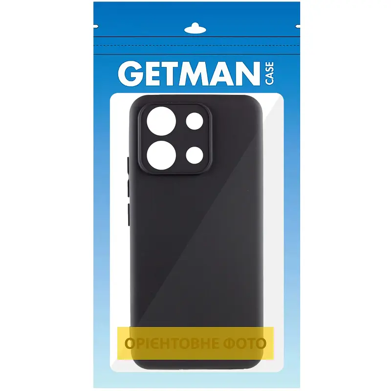 Чохол TPU GETMAN Liquid Silk Full Camera для Xiaomi Redmi A1+ / Poco C50 / A2+ Чорний / Black - фото 2