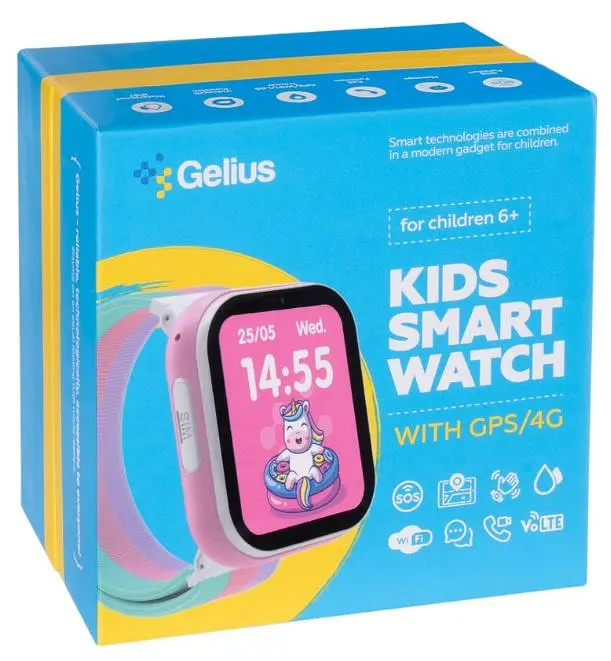 Смарт-часы Gelius GP-PK008 (Rainbow) с GPS/4G White - фото 13