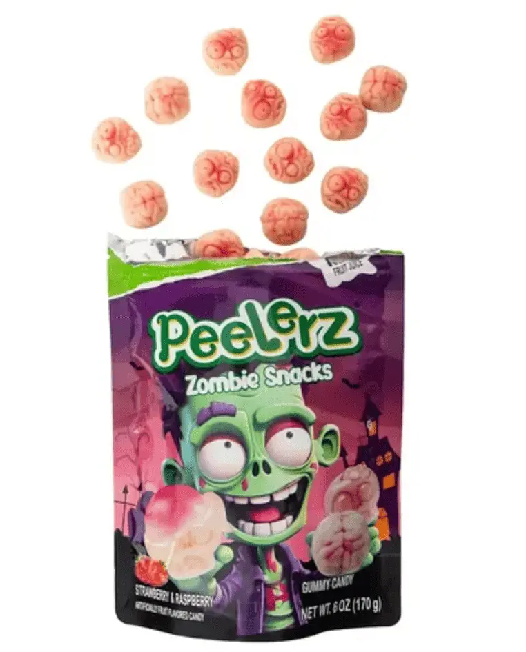 Жувальні цукерки Amos Halloween Peelerz Zombie Snacks 170г - фото 4