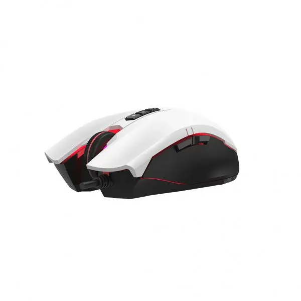 Миша Bloody ES7, Panda White, USB, оптична (сенсор PixArt), 100-6000 cpi, 15G, 45 IPS, RGB підсвічування, 8 програмованих кнопок, 1.8 м - фото 2