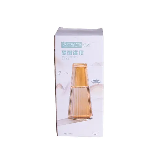 Кувшин 800 мл со стаканом 1 шт по 250 мл Прозрачный Yiwu HP-19-TH-1 - фото 4