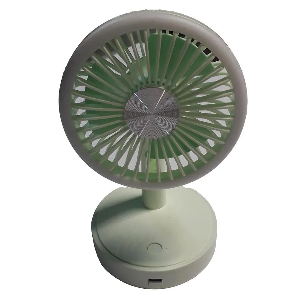 Акумуляторний вентилятор Table Mini Fan Салатовий, настільний мінівентилятор — портативний - фото 4