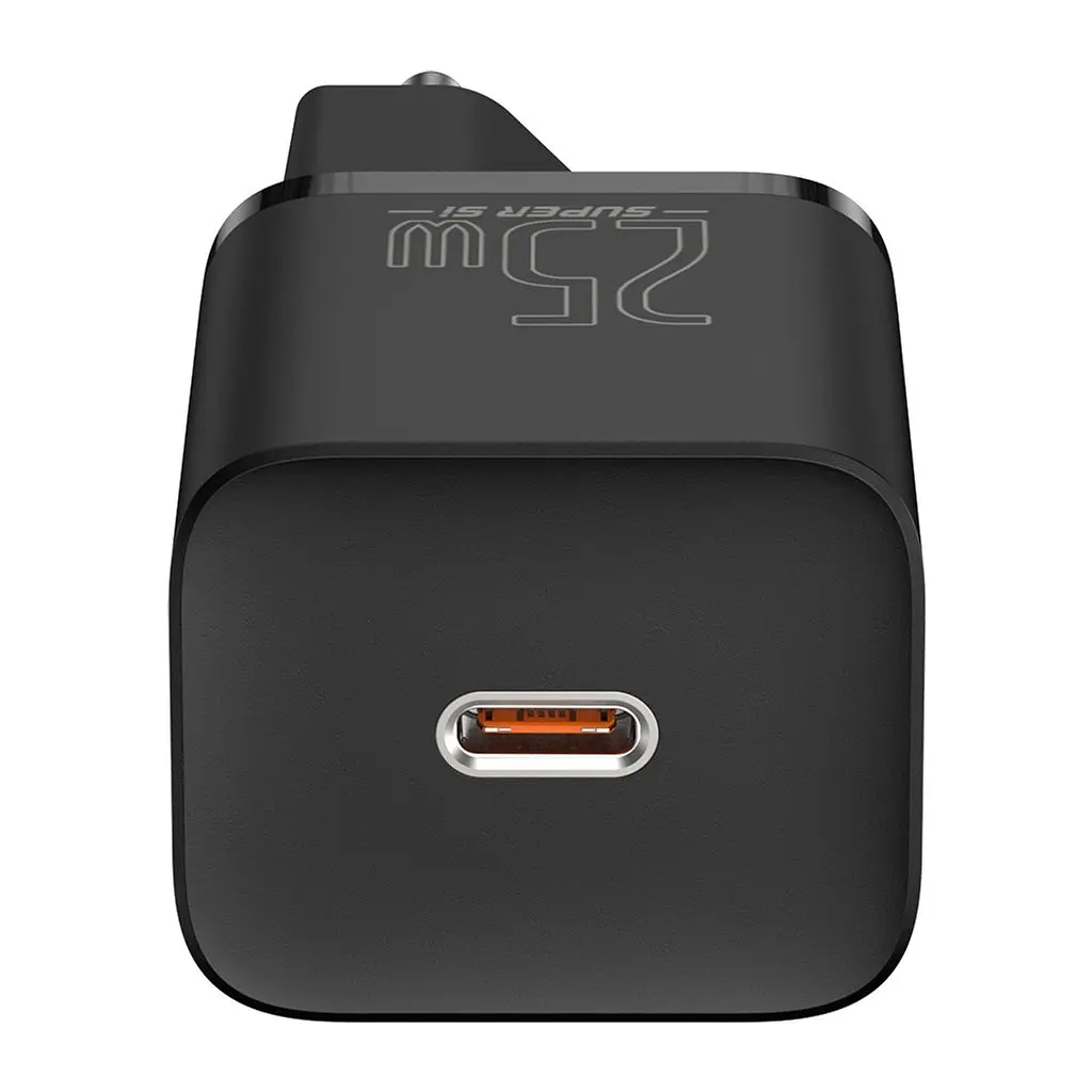 Зарядний пристрій Baseus 1xUSB 25W (USB-C) + Cable Type-C black (TZCCSUP-L01) - фото 4