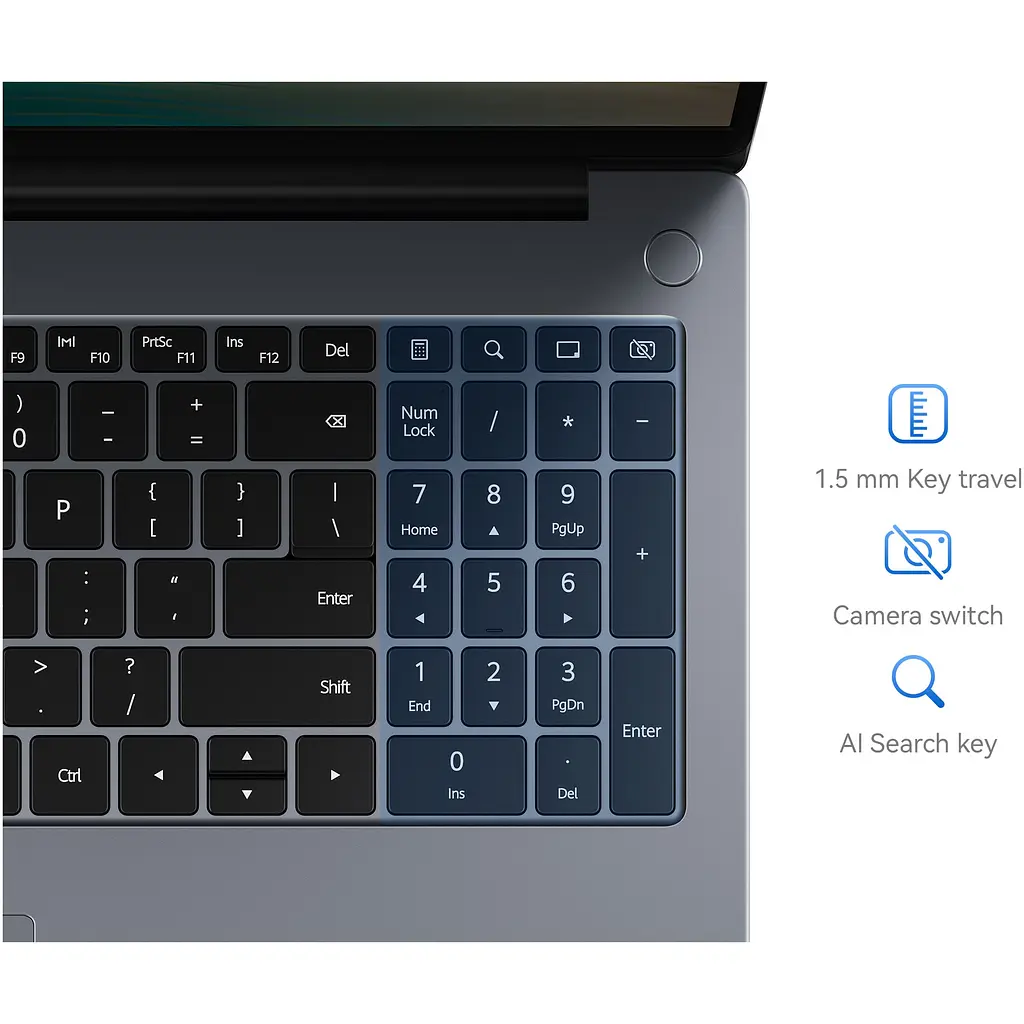 Ноутбук Huawei MateBook D 16 i5-12450H la 4.40GHz, IPS 16GB DDR4, 512GB, UHD, Windows 11 - фото 15