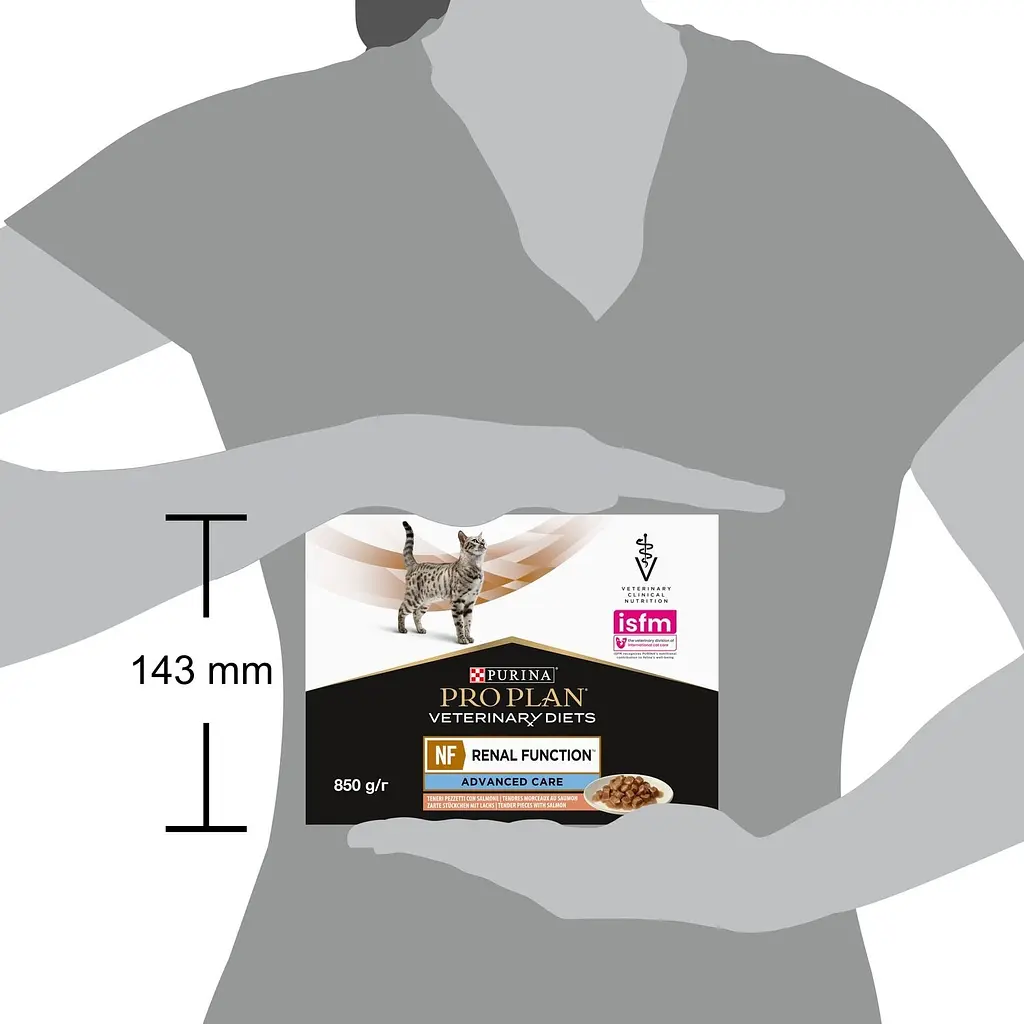 Уцінка. Вологий корм для котів Purina Pro Plan Veterinary Diets NF Renal Function Advanced Care з лососем 850 г (10 шт. x 85 г) (12278452) - фото 4