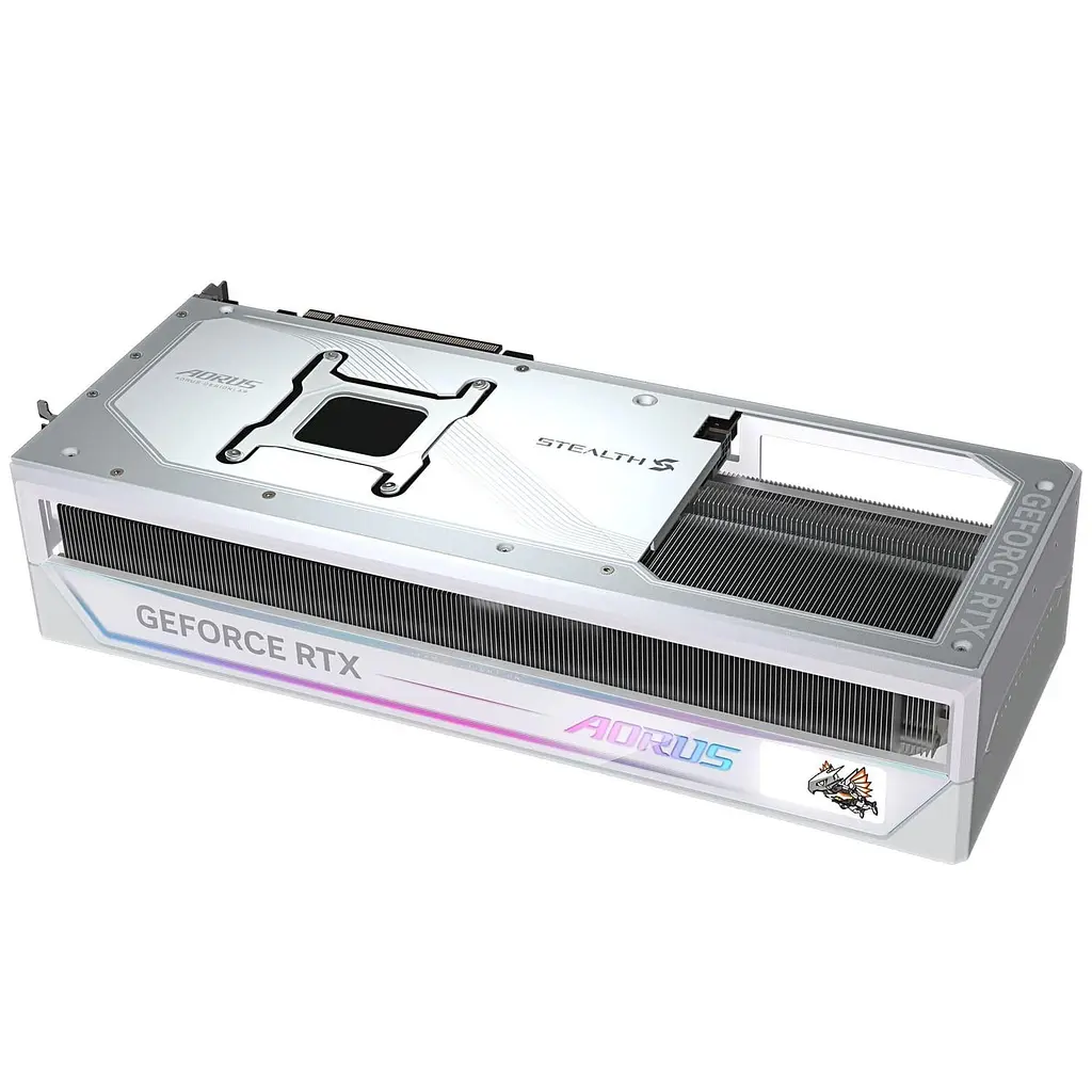 Відеокарта GIGABYTE RTX 5090 32GB AORUS STEALTH ICE (GV-N5090AORUSST ICE-32GD) (GDDR7, 512 bit, PCI-E v5.0 x16) - фото 5