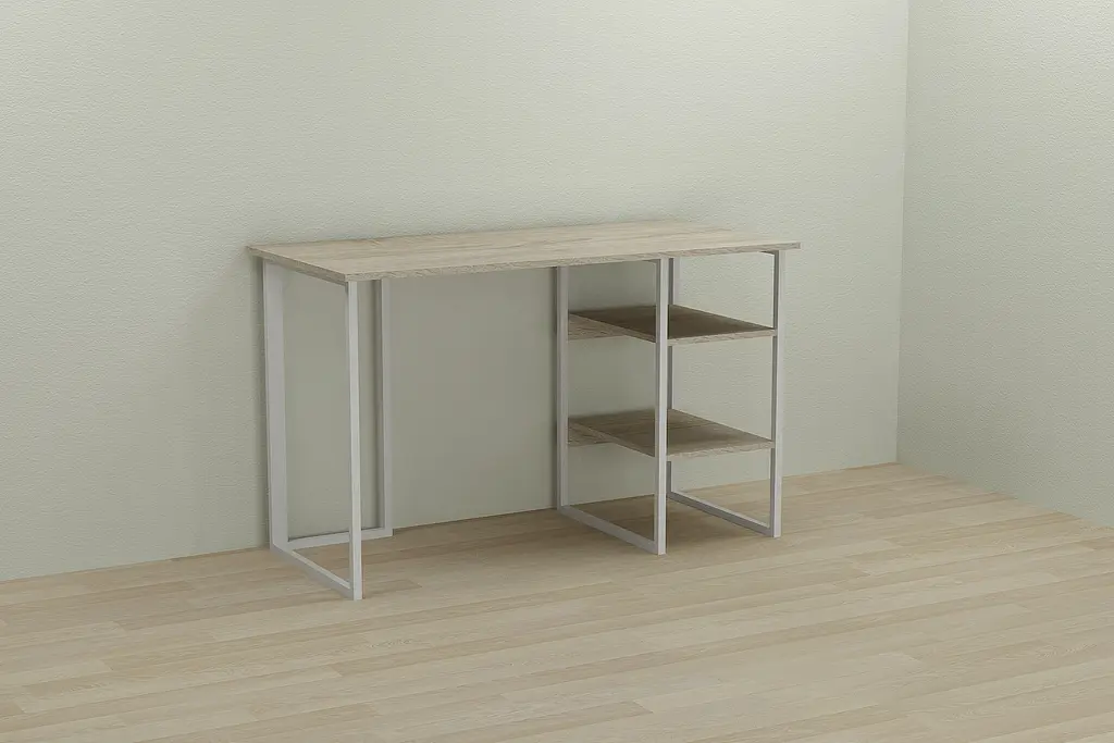 Комп'ютерний стіл Ferrum-decor Кевін 75x140x60 білий ДСП Дуб Сонома 16мм (FRD-101260) - фото 4
