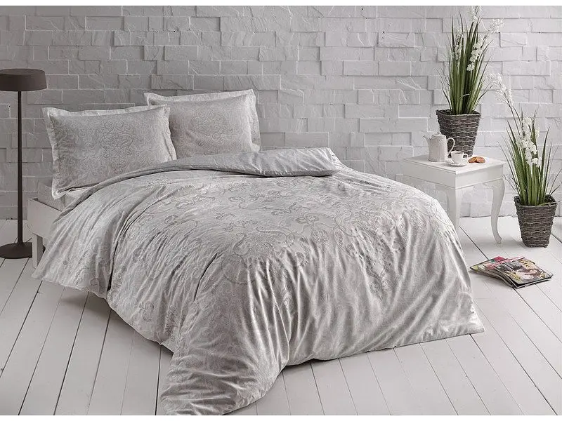 Комплект постільної білизни Castillo Cream Євро Tac pbe0041563 - фото 2