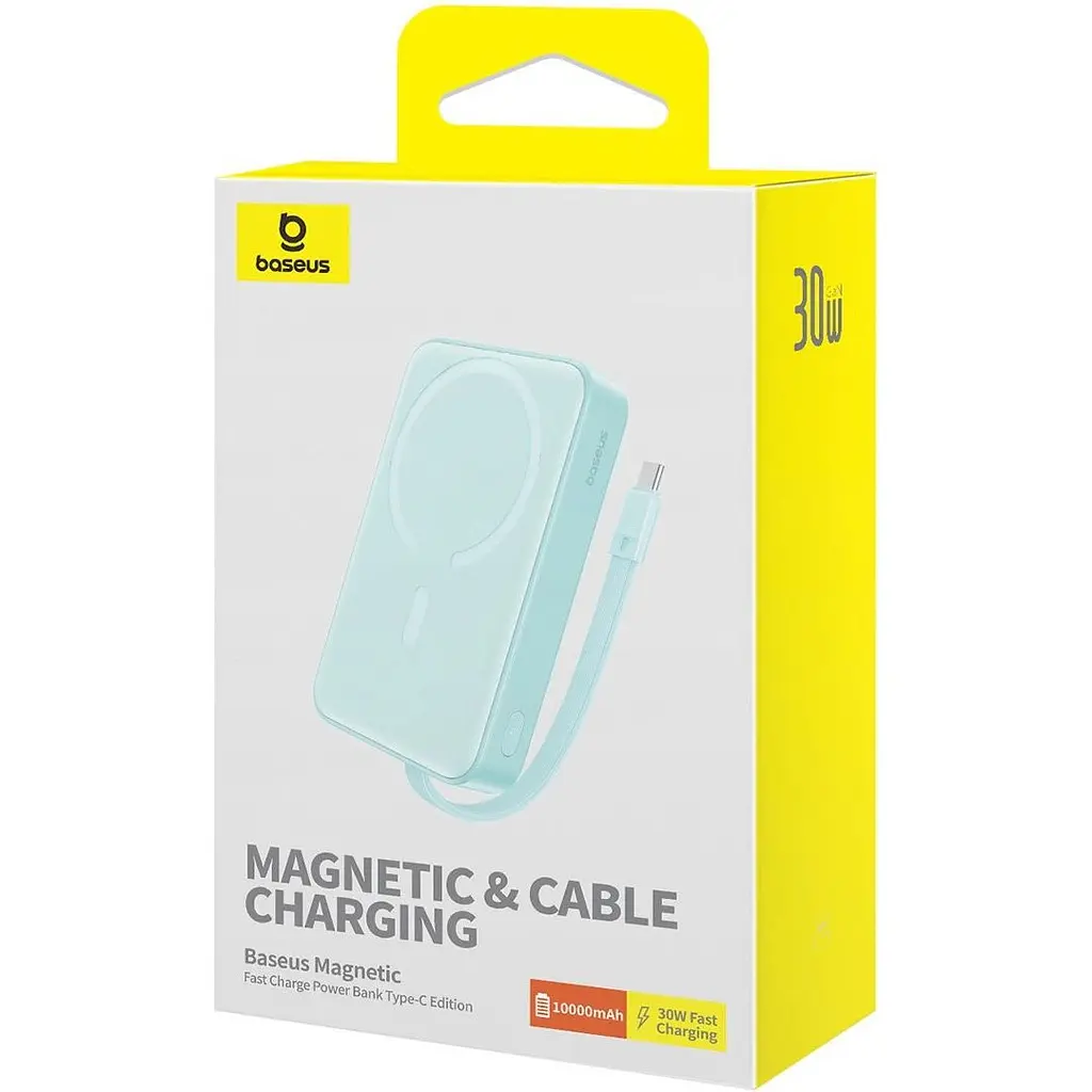 Зовнішній акумулятор Baseus Magnetic Mini 10000mAh 30W Blue [P1002210B333-00] [152271] - фото 7