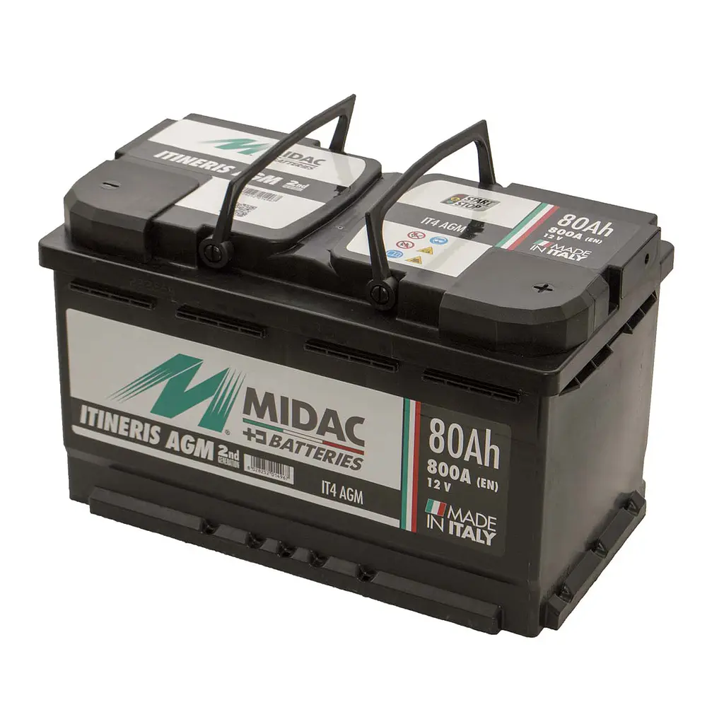 Аккумулятор 6СТ-80 Ah MIDAC ITINERIS START STOP AGM, 12V, 80Ah, R EN800А - фото 3