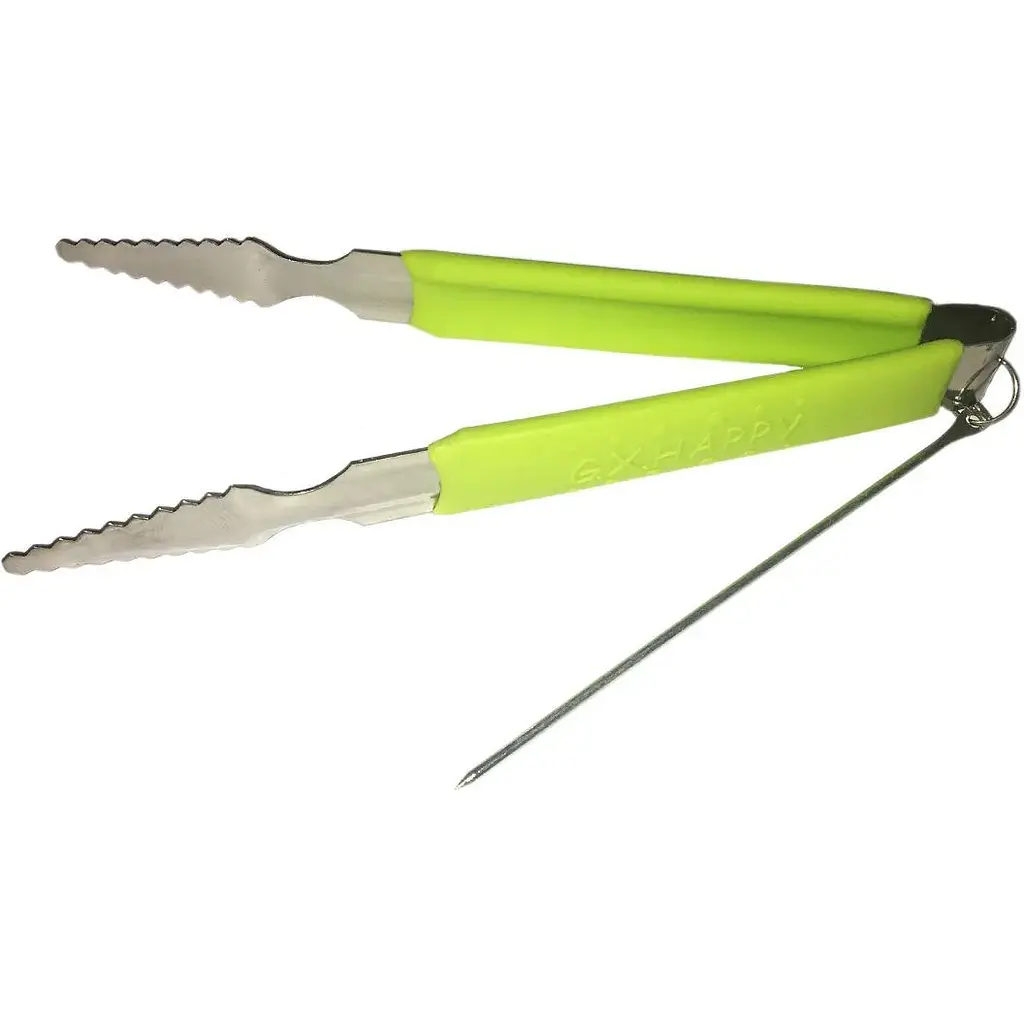 Щипцы для кальяна с силиконовой накладкой Зеленые - фото 2