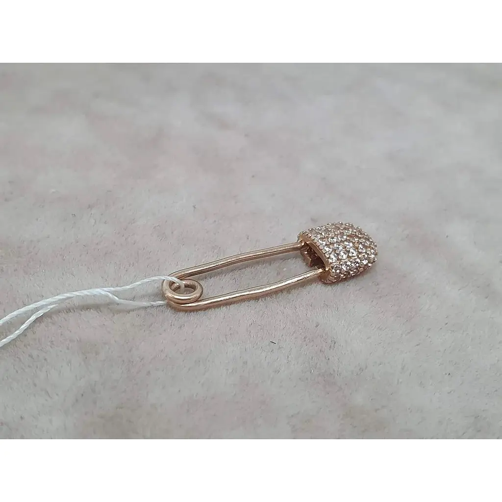 Золота брошка-шпилька Імперія золота з фіанітами. Артикул БШ1362И - фото 2