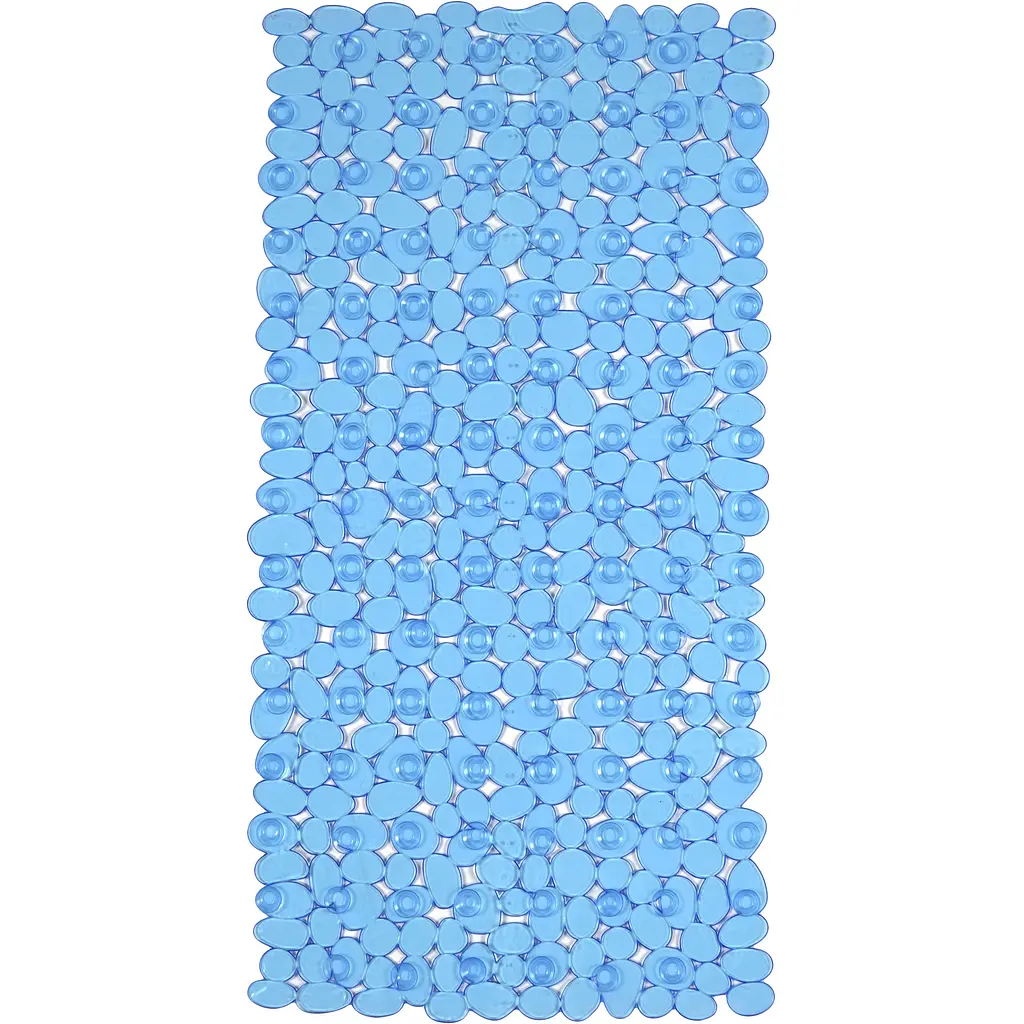 Килимок для ванної Eco Fabric Галька 68х34 см прозоро-синій (6834-002) - фото 2
